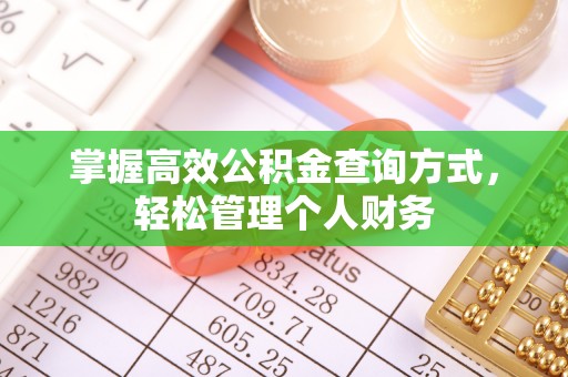 峨山掌握高效公积金查询方式，轻松管理个人财务