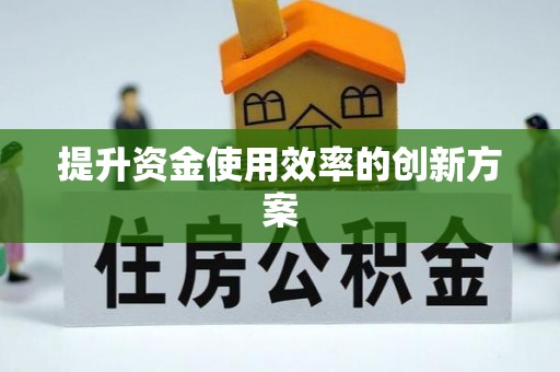 峨山提升资金使用效率的创新方案