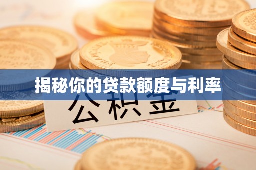 峨山揭秘你的贷款额度与利率